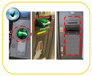 Normal card reader without any foreign object in ATM machine
