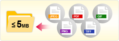 File size up to 5MB for each document